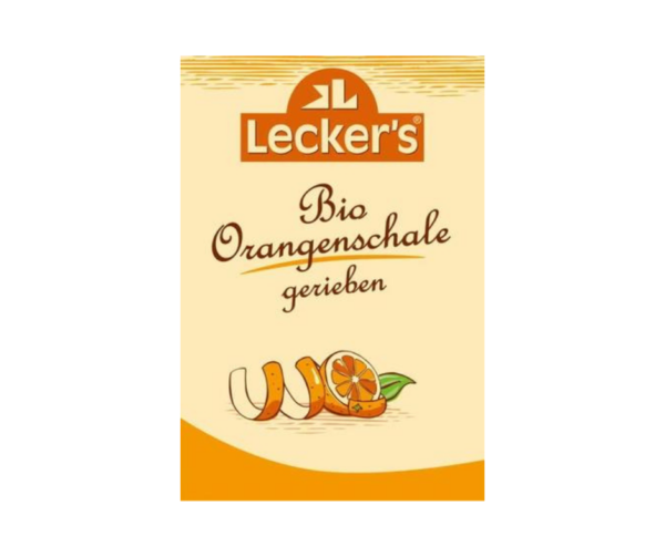 Skórka pomarańczowa starta bio 15 g- Leckers