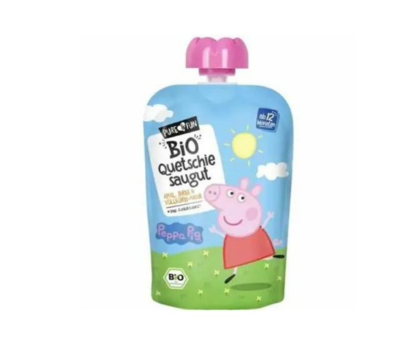 Przecier Jabłko, Gruszka z Owsem BIO 100 g Świnka Peppa - Pure & Fun