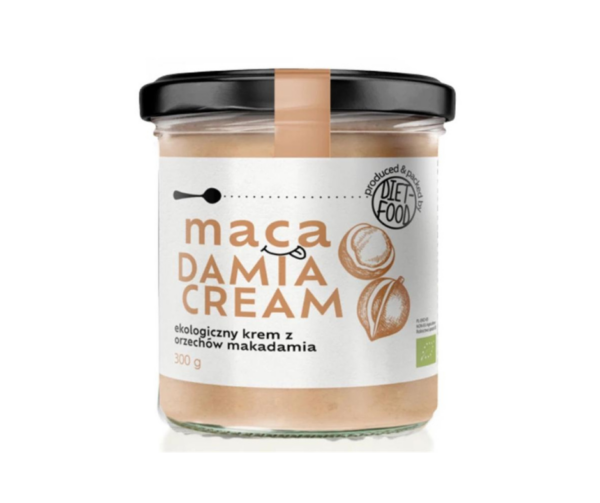 Krem z orzechów makadamia bio 300g- Diet Food