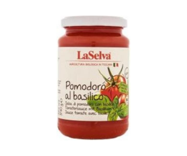 Sos pomidorowy z bazylią BIO 340 g (325ml)- Laselva