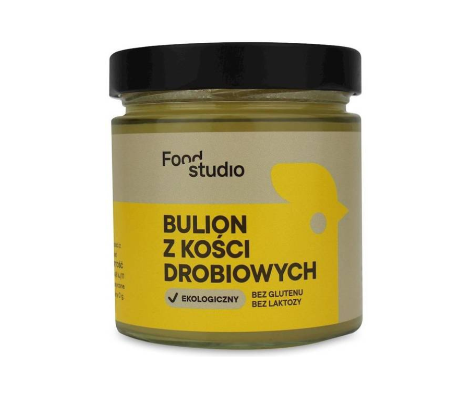 Bulion Z Kości drobiowych Bezglutenowy Bio 350 Ml - Food Studio