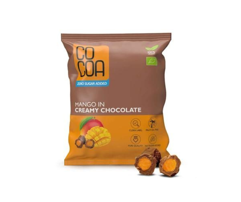 Mango W Czekoladzie Creamy Bez Dodatku Cukru Bio 70 G - Cocoa