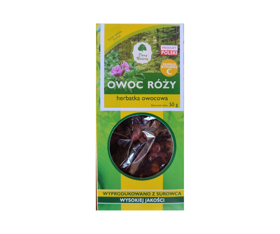 Herbatka owocowa eko Owoc róży 50g - Dary Natury