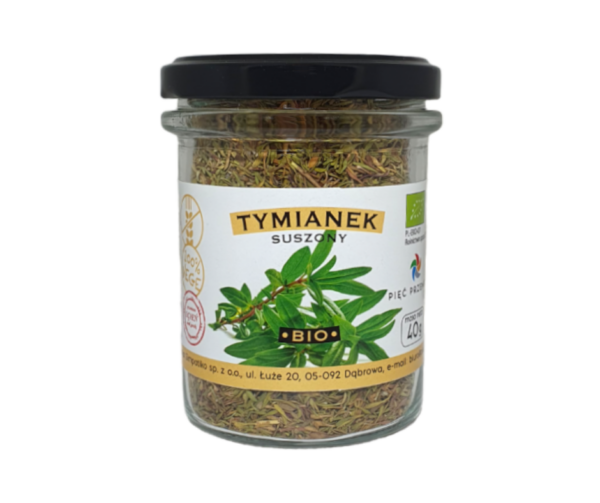 Tymianek suszony bio eko bezglutenowy 40 g - Pięć przemian