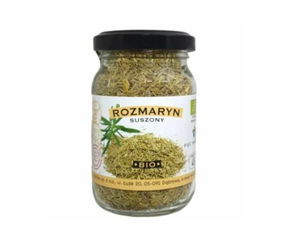Rozmaryn suszony bio eko bezglutenowy 45 g - Pięć przemian