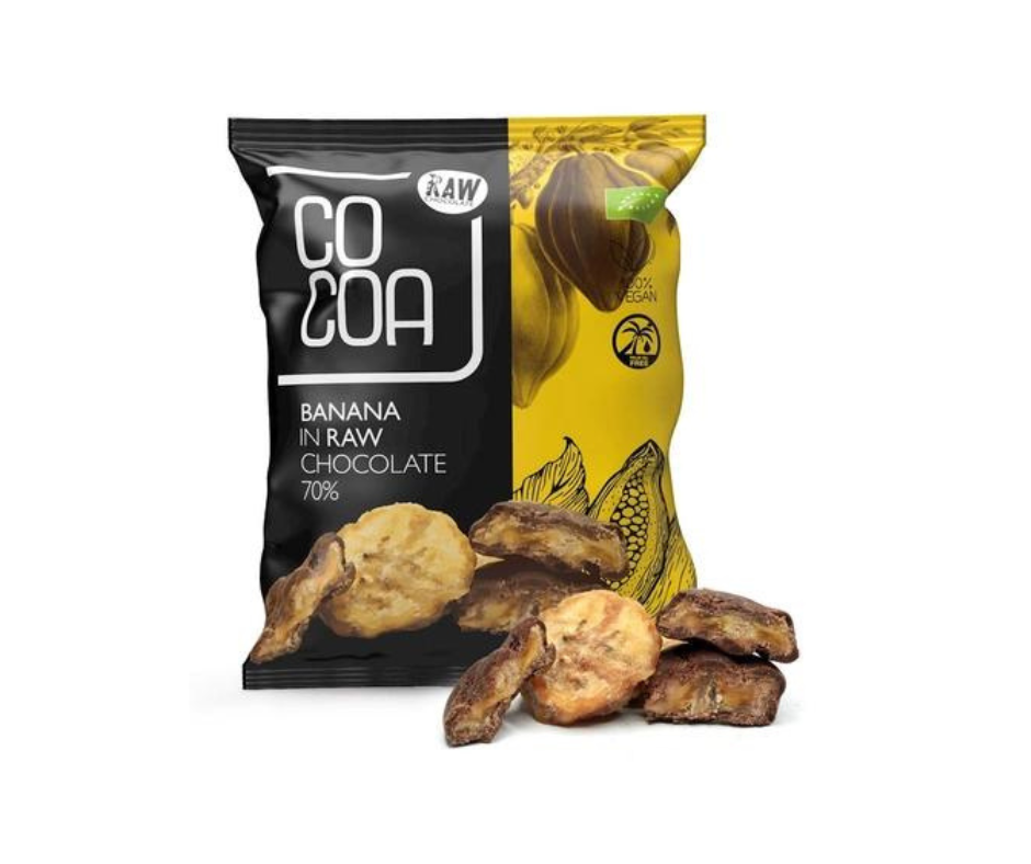 Banany w czekoladzie 70% BIO 70 g- Cocoa
