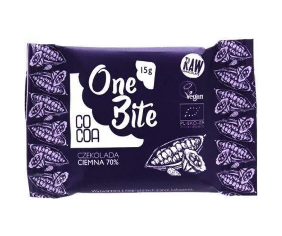 Czekolada Ciemna 70% one bite 15g - Cocoa