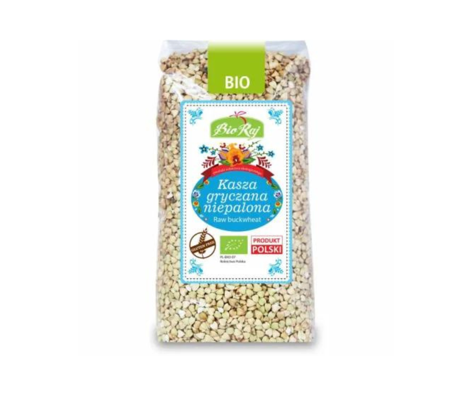 Kasza Gryczana Niepalona Bezglutenowa Bio 500 G - Bio Raj
