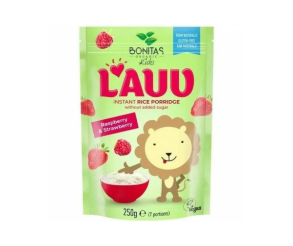 Kaszka Ryżowa z Truskawkami i Malinami BIO 250 g - Bonitas