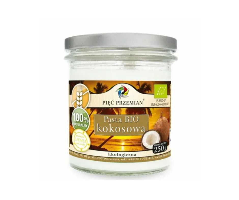 Pasta Kokosowa Bio 250 g - Pięć Przemian