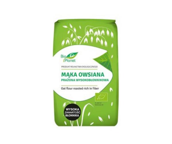 Mąka Owsiana Prażona Wysokobłonnikowa Bio 400 g - Bio Planet