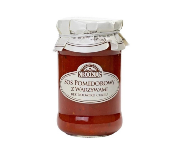 Sos pomidorowy z warzywami bio bezglutenowy 340 g - Krokus