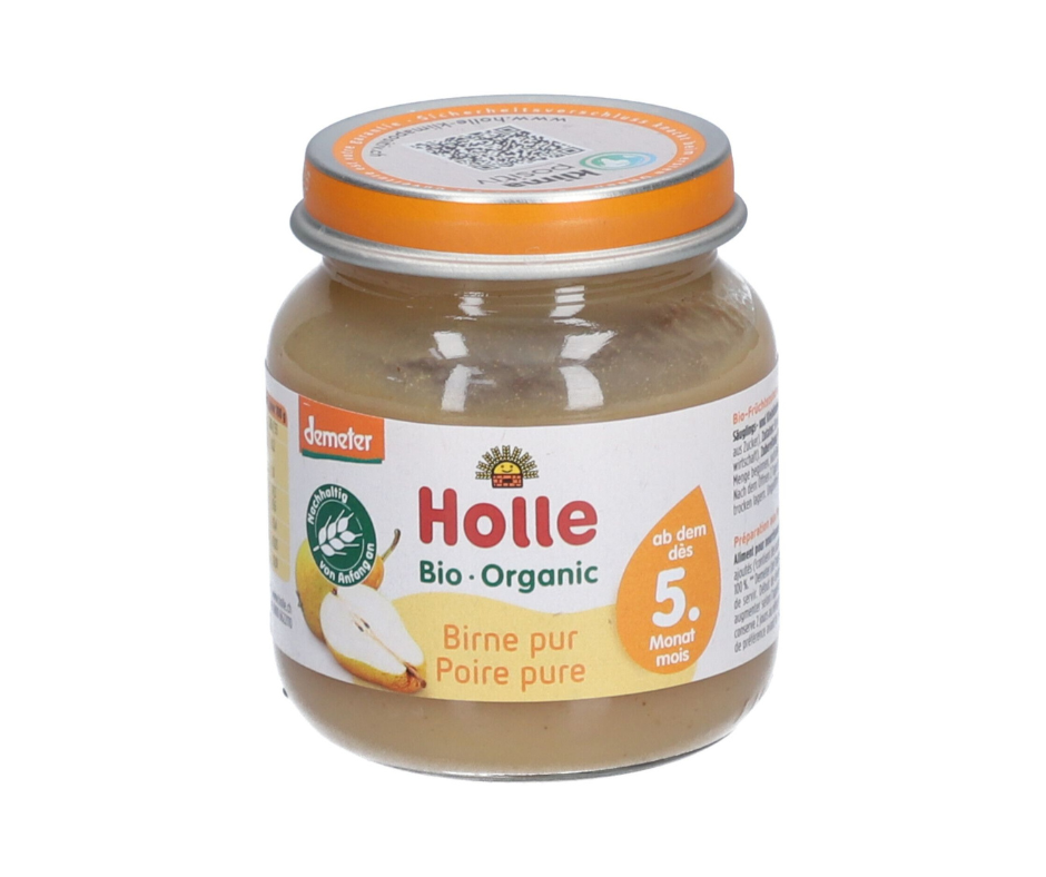 Puree z gruszki, po 5 miesiącu, demeter bio 125 g- Holle