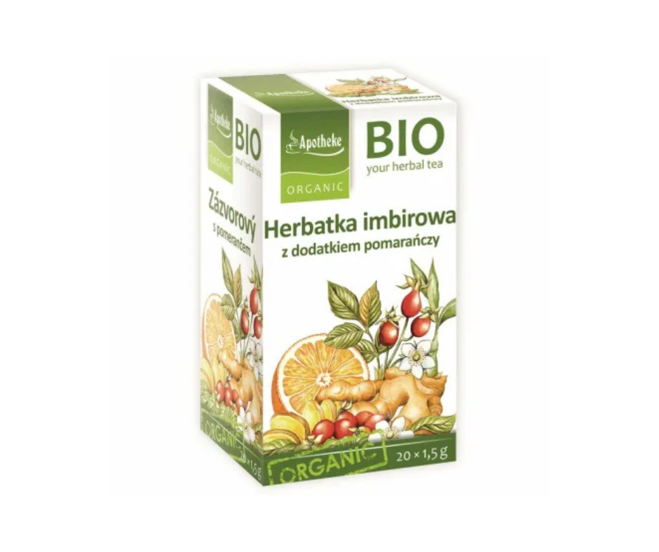 Herbatka Imbir Pomarańcza Bio 30 g (20 x 1,5 g) - Apotheke