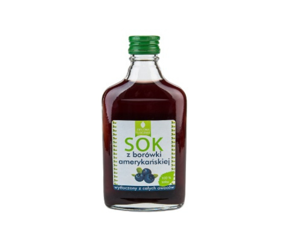 Sok z borówki amerykańskiej 200 ml - Zielona Tłocznia