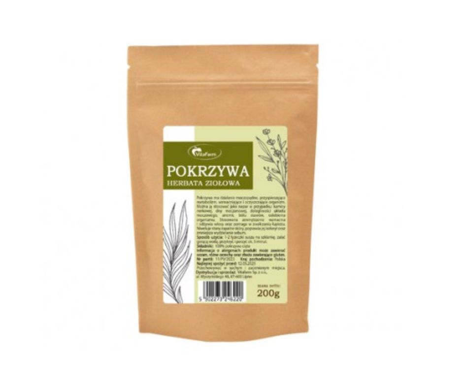 Pokrzywa ziele cięte 200g- Vitafarm