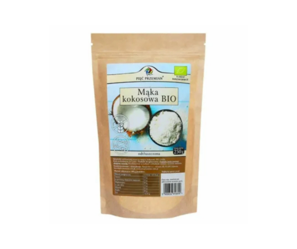 Mąka kokosowa odtłuszczona 250g  - Pięć przemian