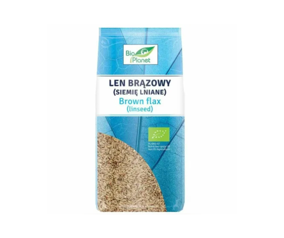 Len Brązowy Siemię Lniane Nasiona Lnu Bio 400 g - Bio Planet