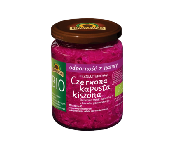 Kapusta czerwona kiszona bezglutenowa 540ml (400g) - Kowalewski