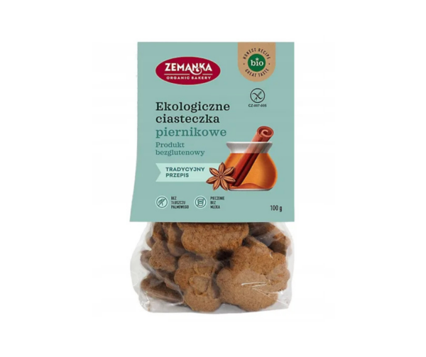 Ciastka piernikowe bezglutenowe BIO 100 g - Zemanka