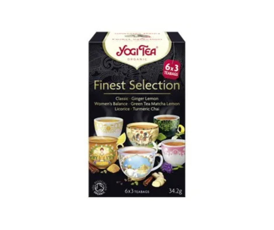 Herbatka Finest Selection - Mieszanka Herbatek Bio 34,2 g (6x 3 torebki) - Yogi Tea