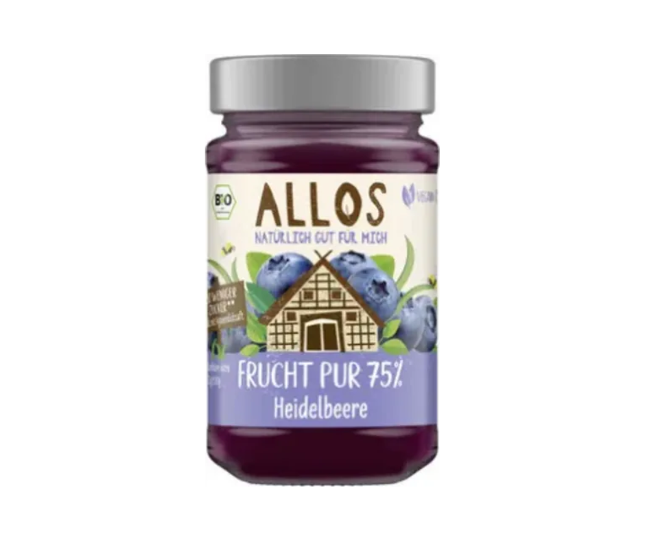 Mus jagodowy 75% owoców bio 250g- Allos