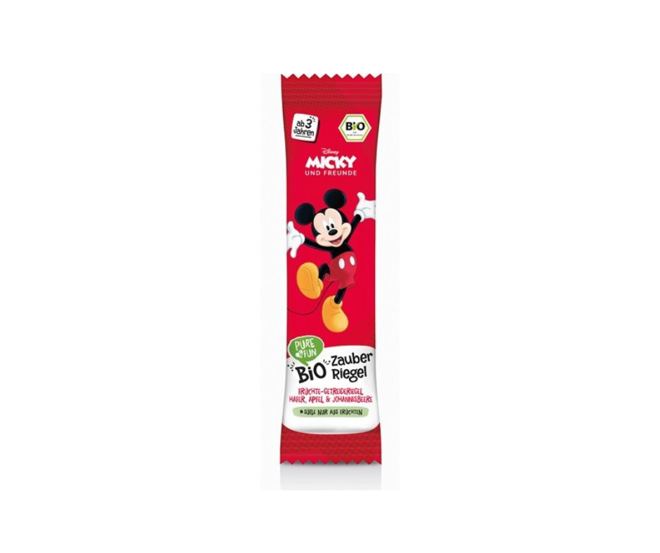 Batonik owsiany jabłko- czarna porzeczka BIO 25 g Myszka Miki- Pure&fun