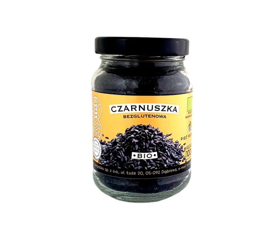 Czarnuszka bezglutenowa bio 100 g - Pięć przemian