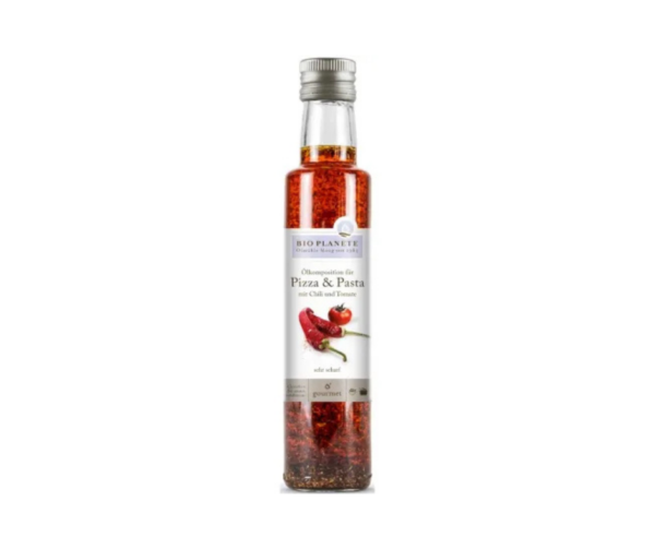 Olej do Pizzy i Makaronu Chili i Pomidor Bio 250 ml - Bio Planete