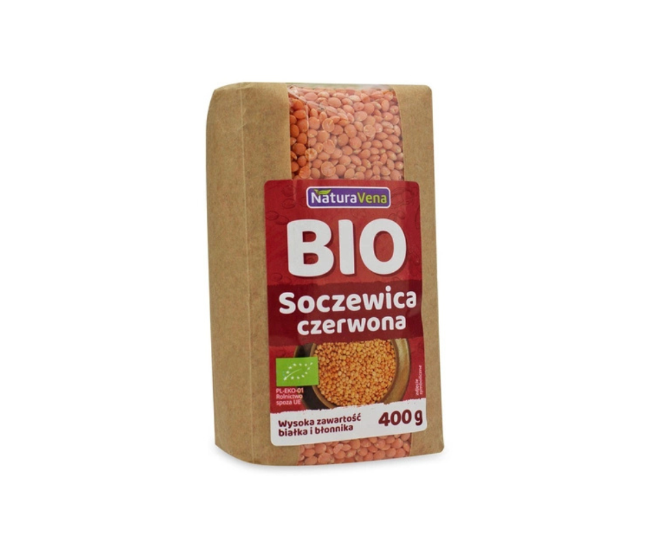 Soczewica czerwona 400 g - Naturavena (BIO)