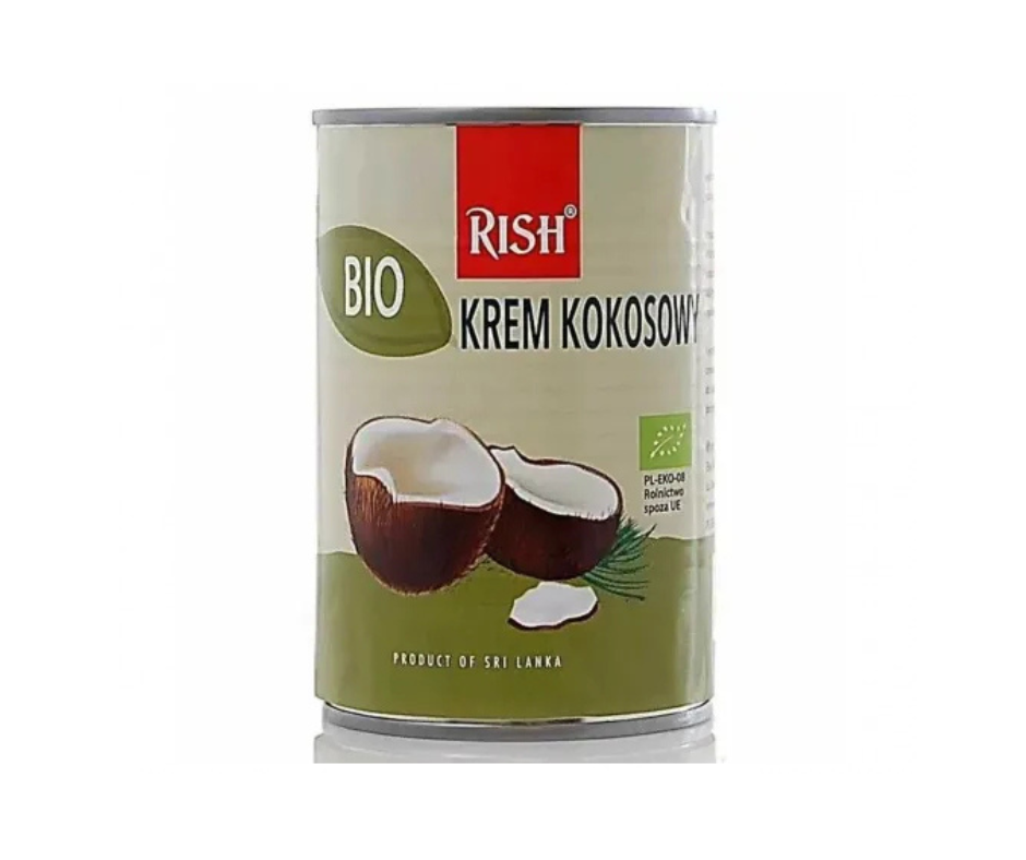 Krem Kokosowy 17% Tłuszczu Bio 400 ml - Rish