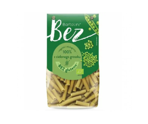 Makaron z Zielonego Groszku Rurka Bezglutenowy BIO 250 g - Bartolini