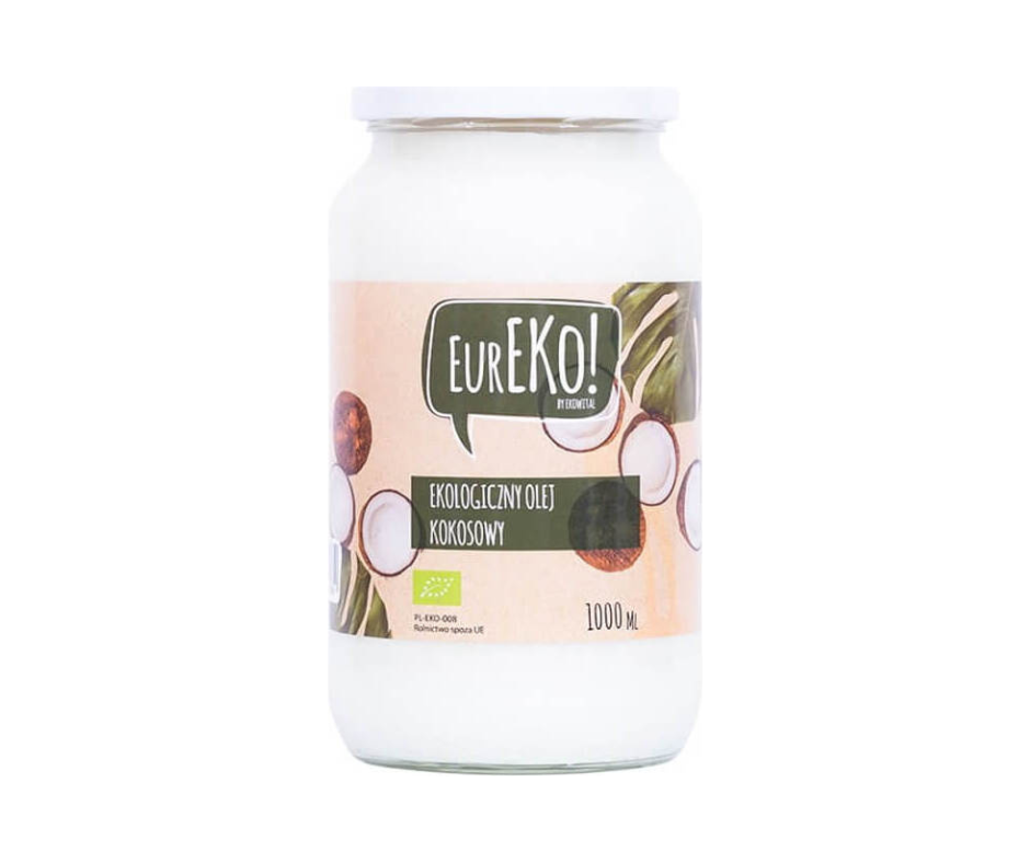 Olej kokosowy BIO 1000 ml- Eureko