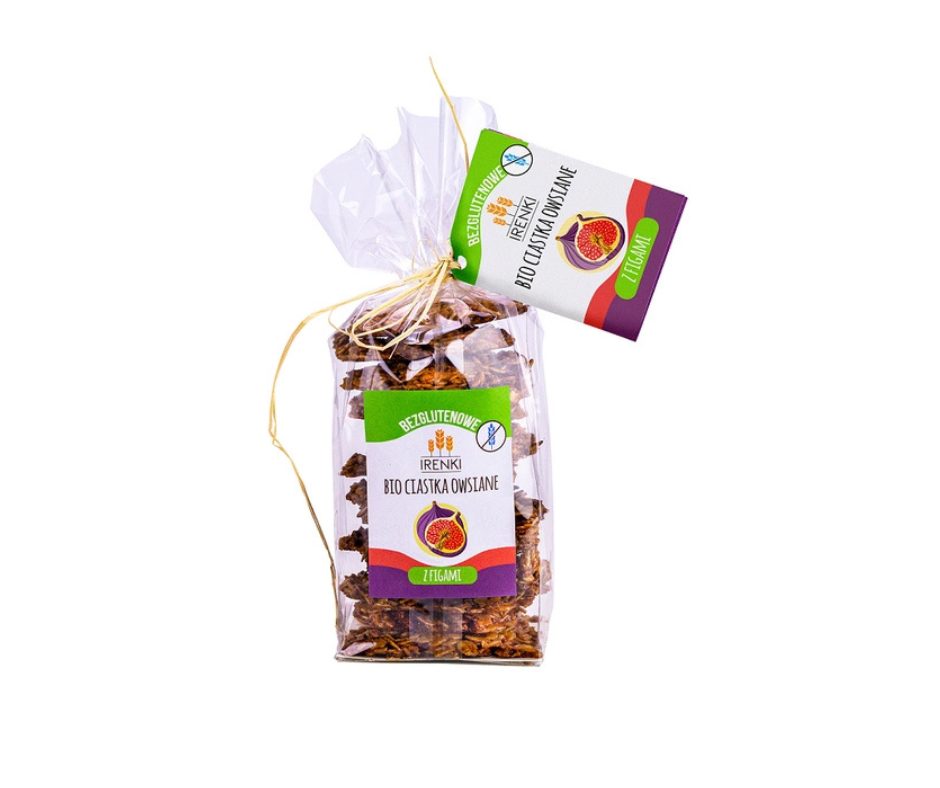 Ciastka owsiane z figami bezglutenowe 150 g - Irenki