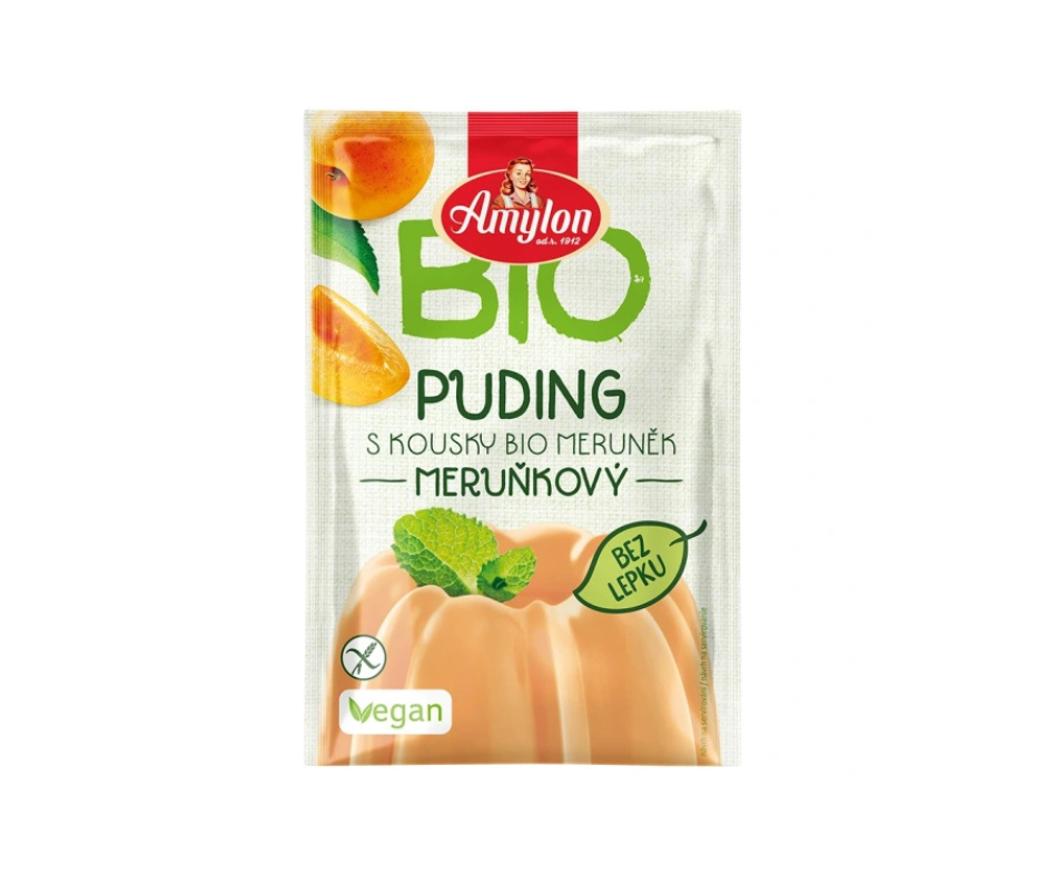 Budyń morelowy bezglutenowy BIO 40 g- Amylon