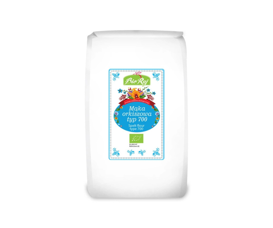 Mąka Orkiszowa Chlebowa Typ 700 Bio 1 kg- Bio Raj