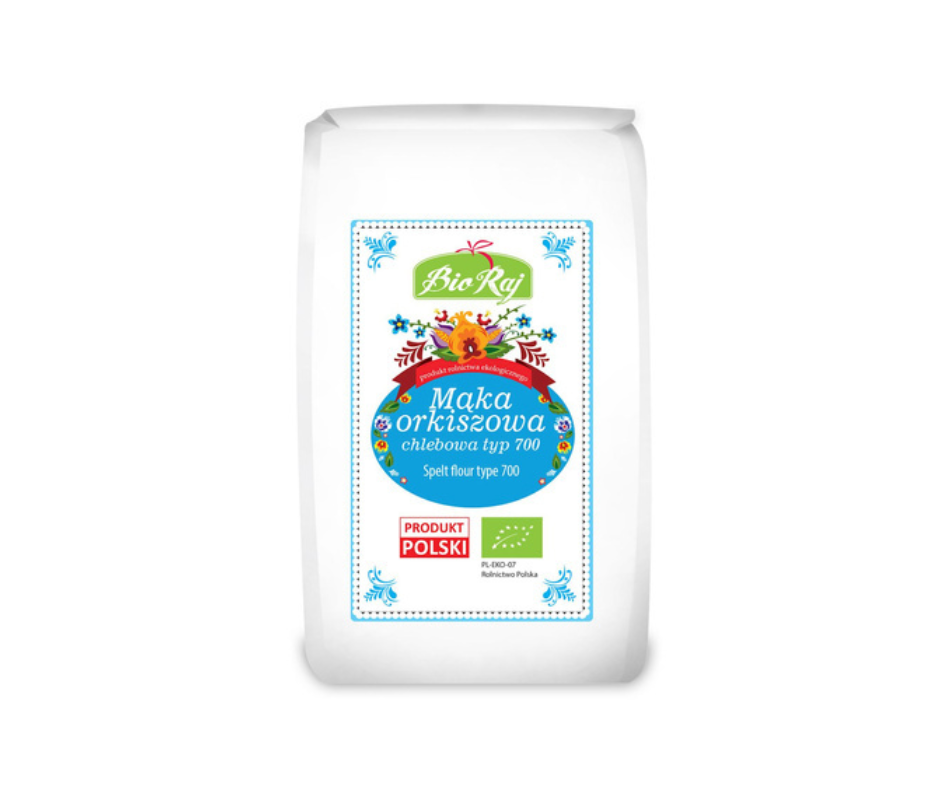 Mąka Orkiszowa Chlebowa Typ 700 Bio 500g- Bio Raj