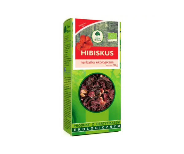 Hibiskus herbatka ekologiczna 50 g - Dary Natury