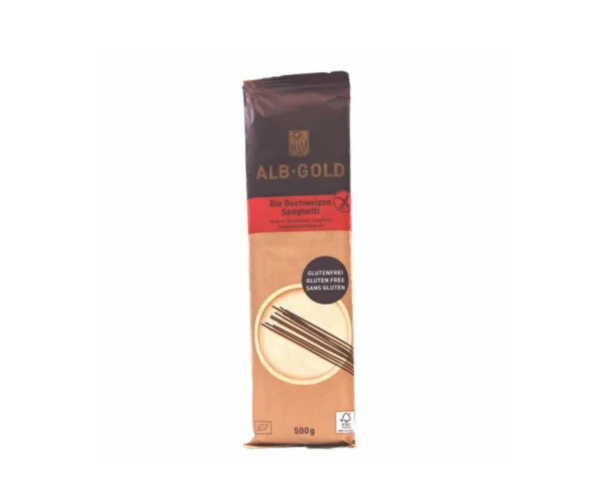 Makaron Gryczany Spaghetti Bezglutenowy Bio 500 g- Alb Gold