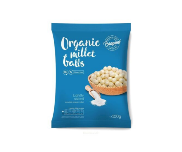 Chrupki jaglane solone bezglutenowe bio 100 g- Biopont