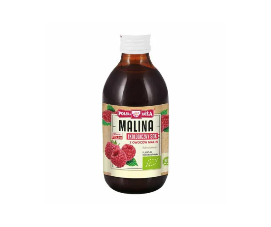 Ekologiczny Sok z Malin NFC 250 ml - Polska Róża