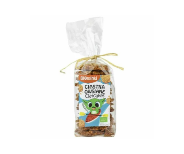 Ciastka Owsiane z Orzechami Włoskimi Bio 170 g - Biominki