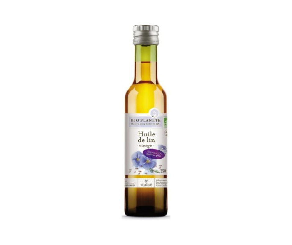 Olej lniany tłoczony na zimno 250 ml - Bio Planete