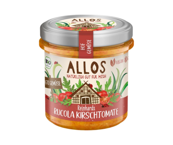 Pasta warzywna z pomidorami cherry i rukolą bezglutenowa 135g - Allos