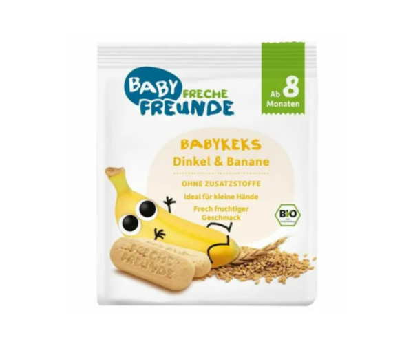 Biszkopty Orkiszowe Bananowe Od 8 Miesiąca Bio 100 g - Freche Freunde