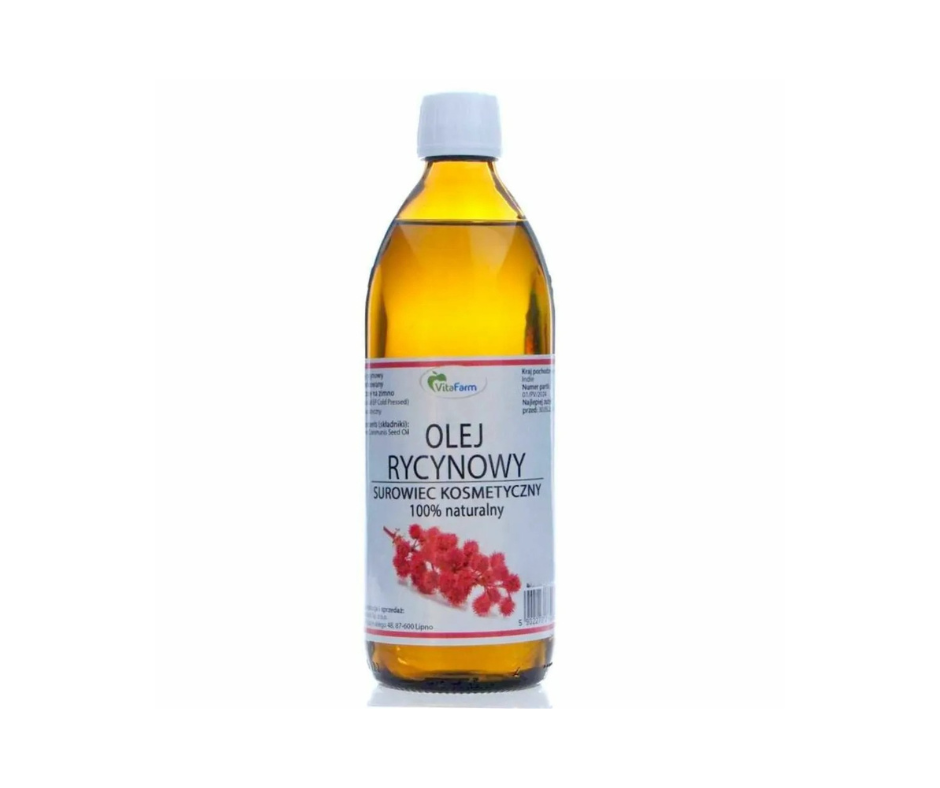 Olej rycynowy 100% nierafinowany 1000 ml- Vita Farm