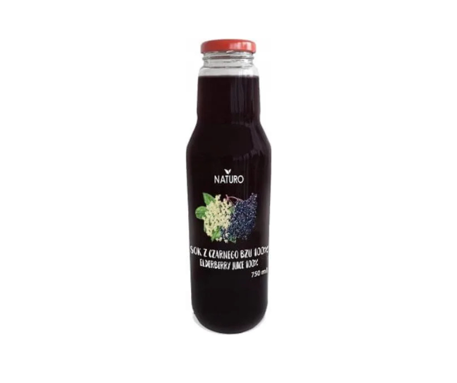 Sok z czarnego bzu 100 % 750 ml- Naturo