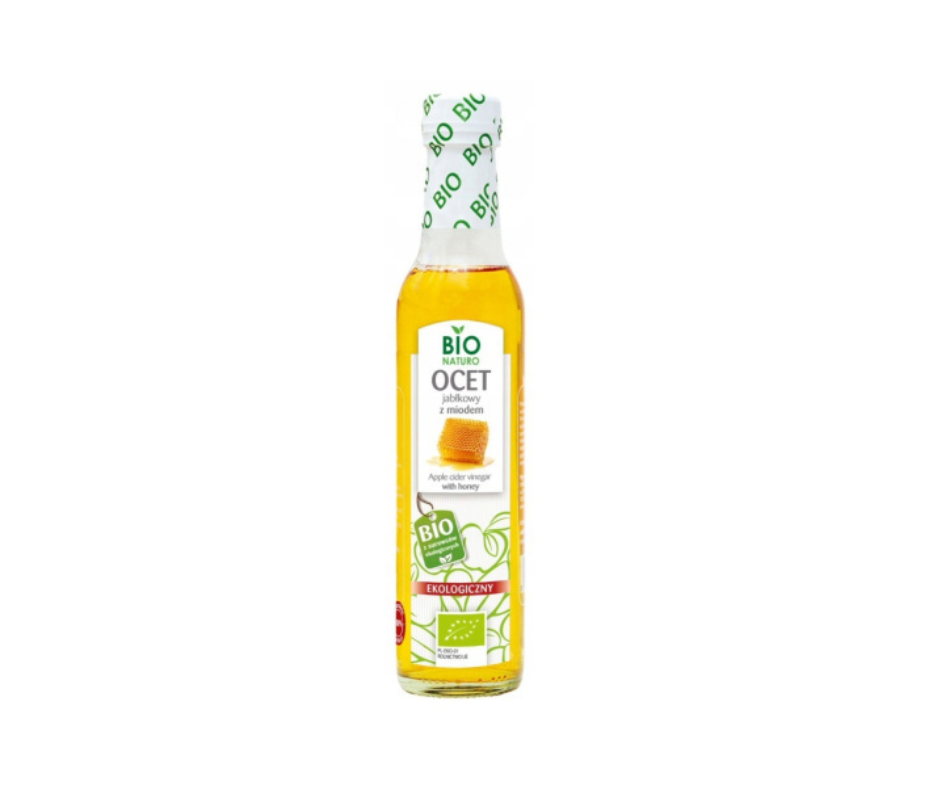 Ocet Jabłkowy z Miodem 250ml- BioNaturo