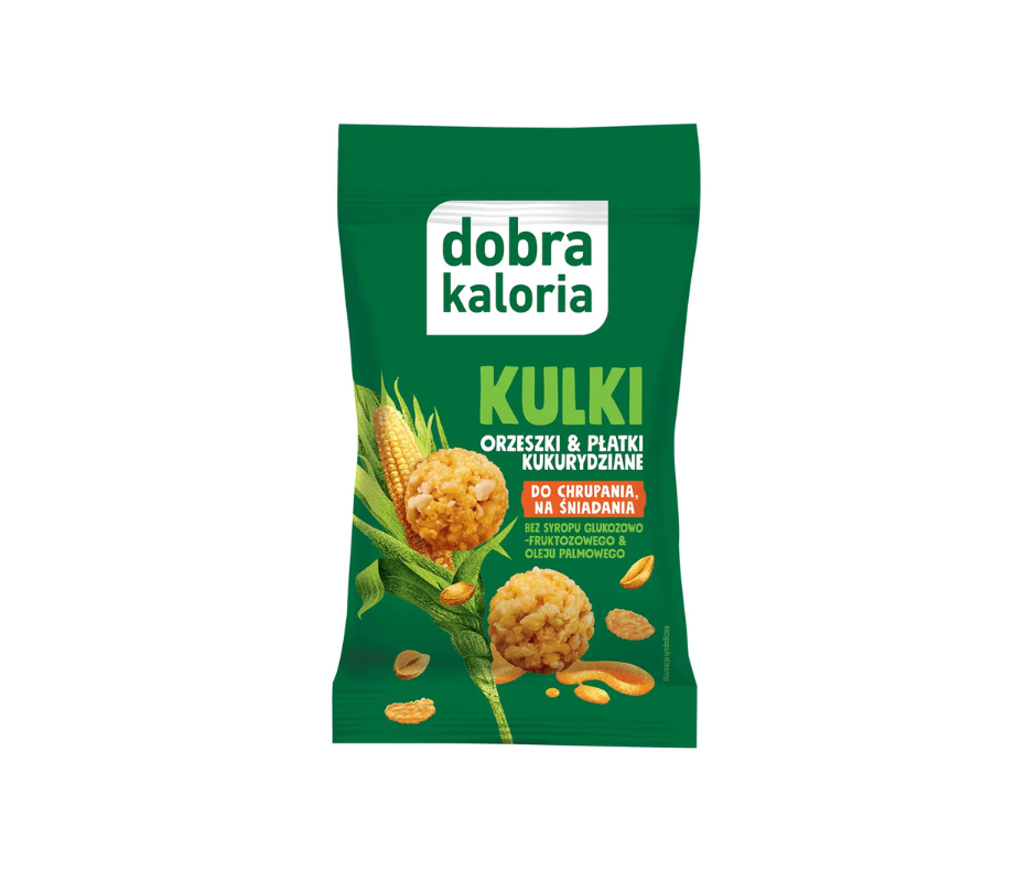 Kulki śniadaniowe prażone orzeszki & sól - 32g- Dobra Kaloria