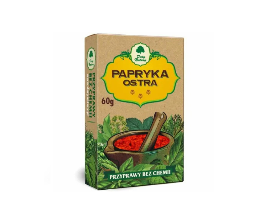 Papryka Ostra Mielona 60 g - Dary Natury